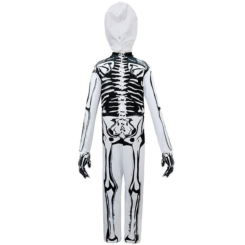 White Kids Skeleton Halloween Costume