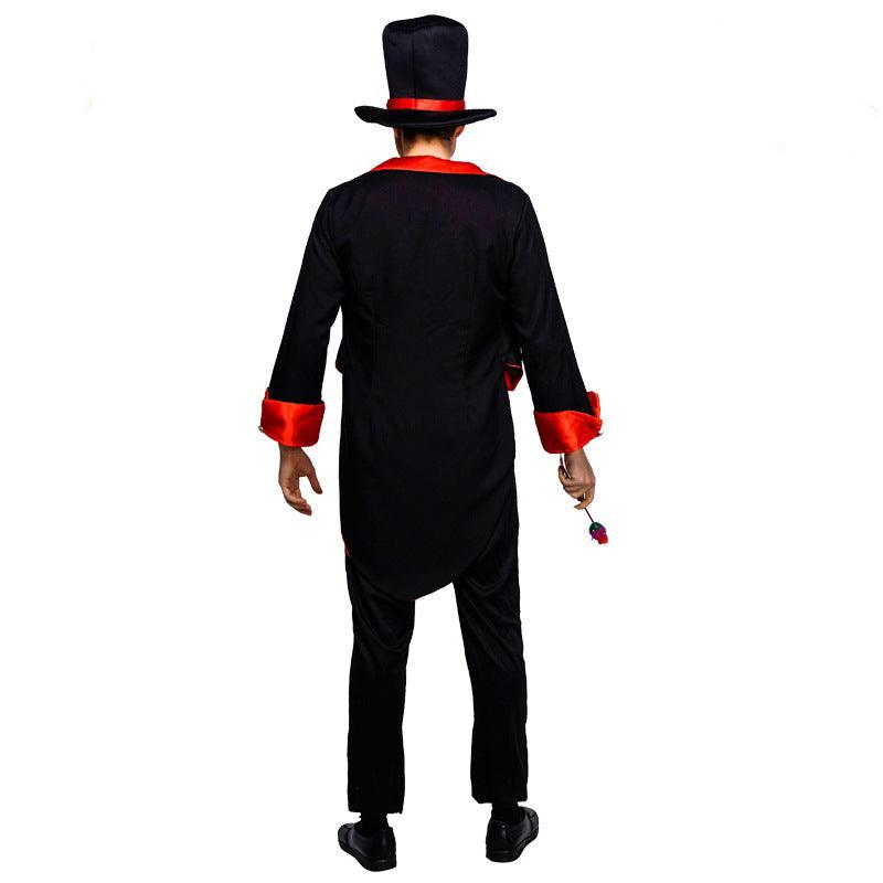 Mens Skeleton Jumpsuit Costume