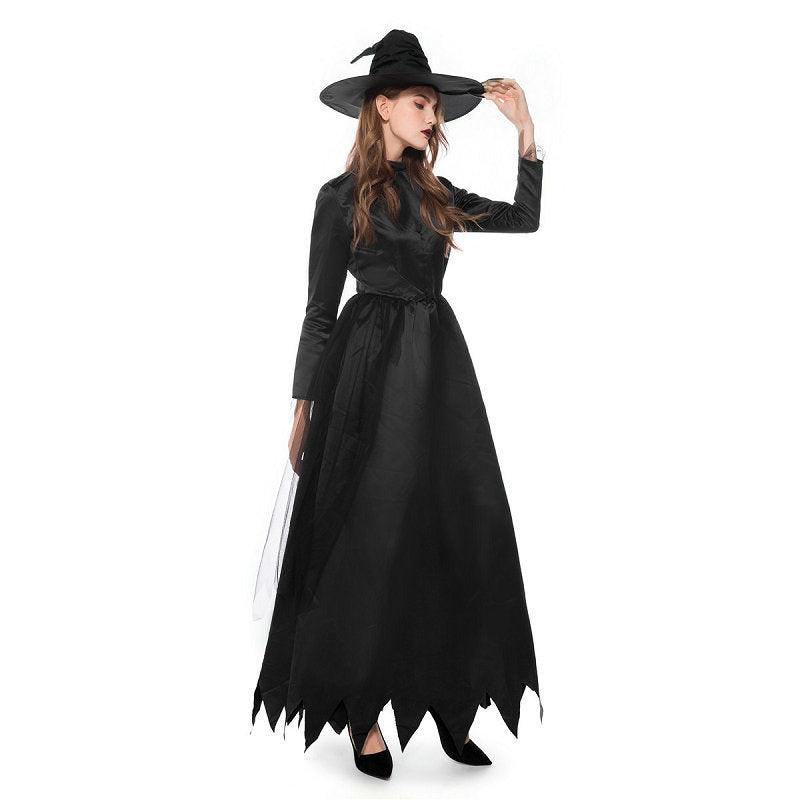 Renaissance Medieval Witch Fancydress Costume Gothic Women Victorian 7199