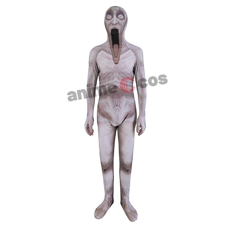 Kids SCP 096 Costume Girls Boys Scary Shy Guy  