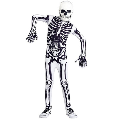 White Kids Skeleton Halloween Costume - animeccos.com