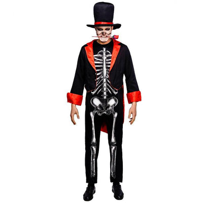 Mens Skeleton Jumpsuit Costume - animeccos.com