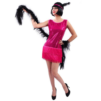 Pink Women’s 70s Classic Costume Dress - animeccos.com