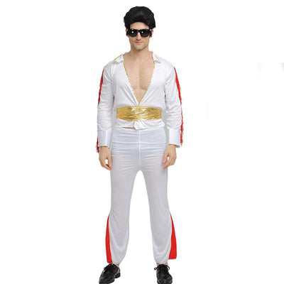 80s Men’s White Party Dress Up Costume - animeccos.com