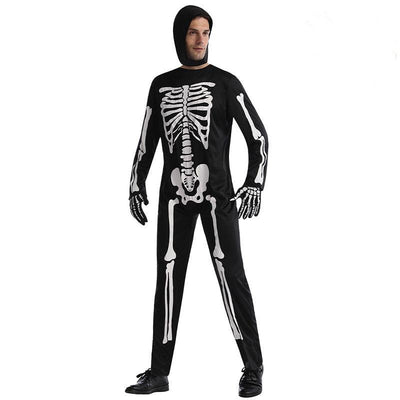 Adult Skeleton Jumpsuit Costume - animeccos.com