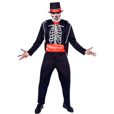 Men’s Tall Skeleton Halloween Costume - animeccos.com