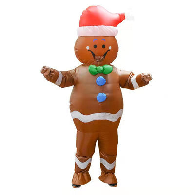 Adult Gingerbread Man Inflatable Costume - animeccos.com