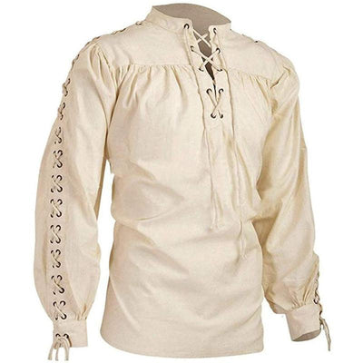 Adult Medieval Loose Long Sleeve Shirt Costume - animeccos.com
