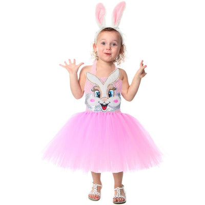 Pink Easter Bunny Costume for Girls - animeccos.com