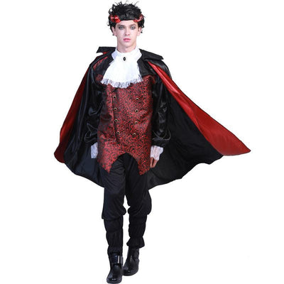 Men’s Gothic Vampire Halloween Party Costume Set - animeccos.com