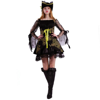 Adult Women Captain Pirates Caribbean Pirate Jack Cosplay Costumes - animeccos.com