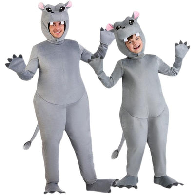 Family Animal Hippo Costume For Adult And Kids - animeccos.com