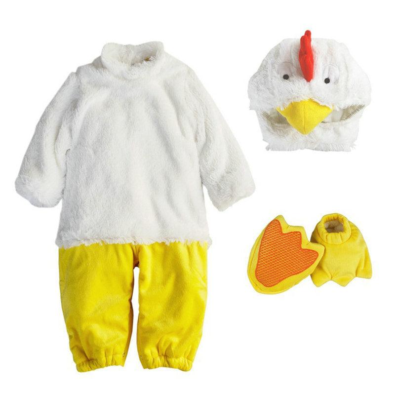 Baby Easter Chick Costume – Unisex Toddler Animal Romper, Fleece Hooded Jumpsuit For Boys & Girls