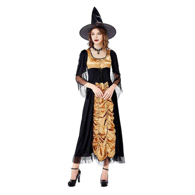 Halloween Aldult Witch Dress Costume For Women - animeccos.com