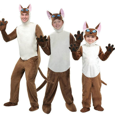 Family Animal Siamese Cat Costume - animeccos.com