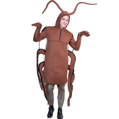 Halloween Outfit Enhance Atmosphere Creative Shape Good Cosplay Adult Cockroach Costume Party Pranks - animeccos.com
