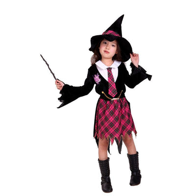Halloween Witch Wizard Costume Dress For Girls - animeccos.com