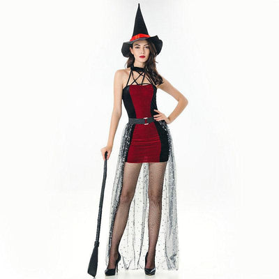 Halloween Women's Sexy Witch Costume Dress - animeccos.com