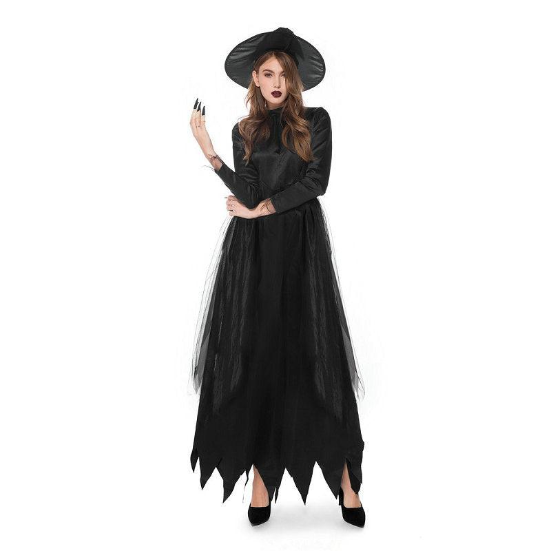 Renaissance Medieval Witch Fancydress Costume Gothic Women Victorian