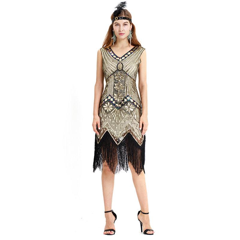 Sequins Flapper 1920s Costume For Women