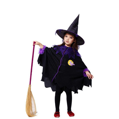 Witch Cloak Costume Outfit For Kids - animeccos.com