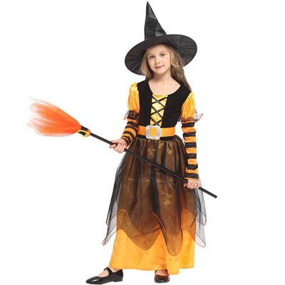 Witch Costume Outfit Long Skirt For Kids - animeccos.com