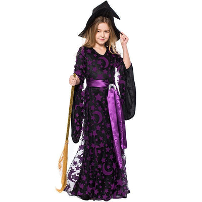 Girl’s Purple Witch Costume Dress - animeccos.com