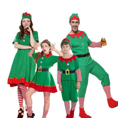 Family Christmas Elf Costume - animeccos.com