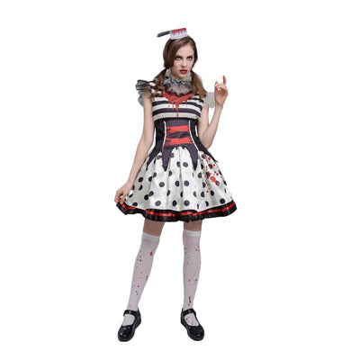 Women’s Evil Killer Clown Costume - animeccos.com