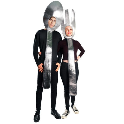 Adult Funny Couples Costumes Tableware Party Cosplay Outfit - animeccos.com