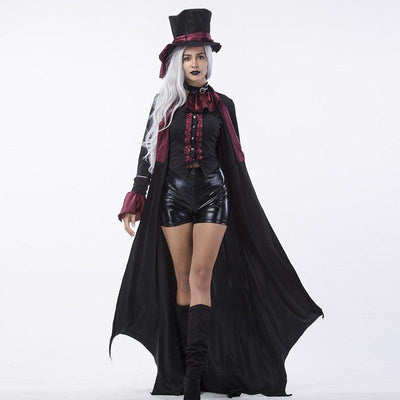 Adult Gothic Vampire Costume Women Halloween Cosplay Outfit - animeccos.com