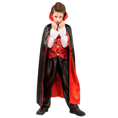 Boys Halloween Vampire Costume With Cloak - animeccos.com