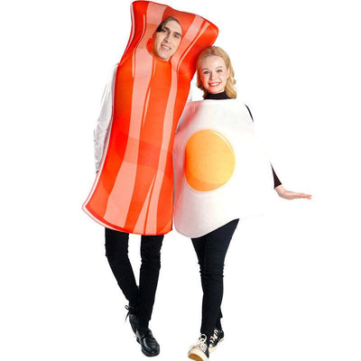 Egg Bacon Party Cosplay Suit Cute Couples Costume - animeccos.com