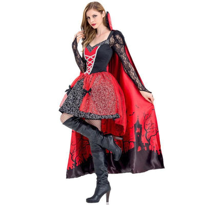 Female Vampire Dress Adult Halloween Costume - animeccos.com