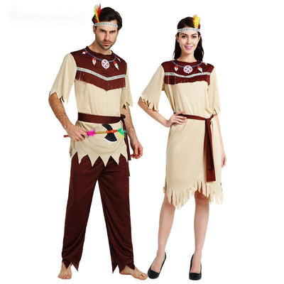 Indian Performance Party Cosplay Outfit Couples Costume - animeccos.com