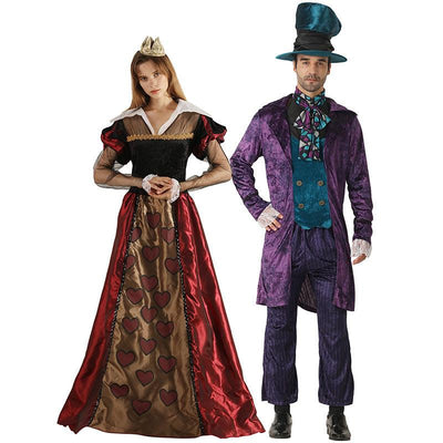 King and Queen Halloween Cosplay Couples Costumes For Adult - animeccos.com