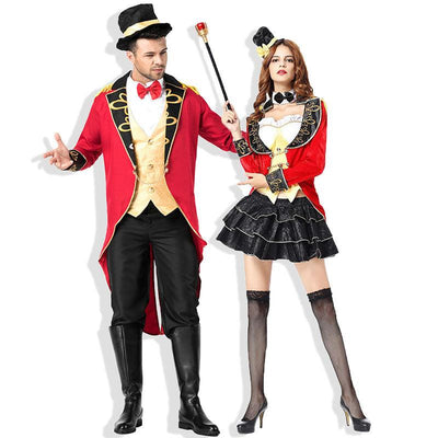 Men And Women Magician Halloween Couples Costumes - animeccos.com
